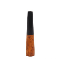 Hot Product Ebony Wood 81MM Rolling Filter Weed Smoking Pipe Tobacco Cigarette Holder Standard Size Smoking accessories